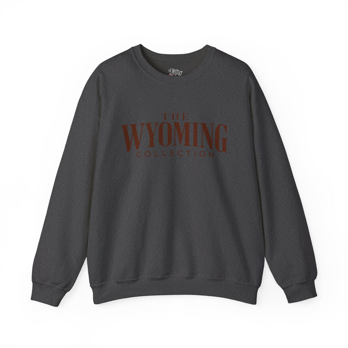 The Wyoming Collection Unisex Crewneck Sweatshirt State Name Graphic