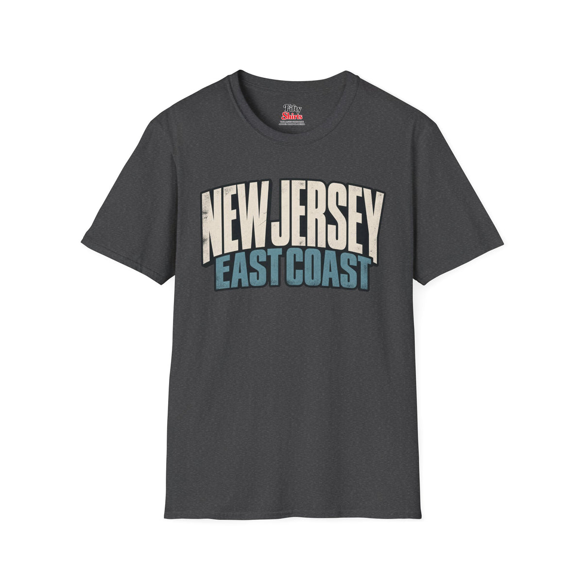 New Jersey East Coast Unisex Softstyle T Shirt State Name Graphic Tee