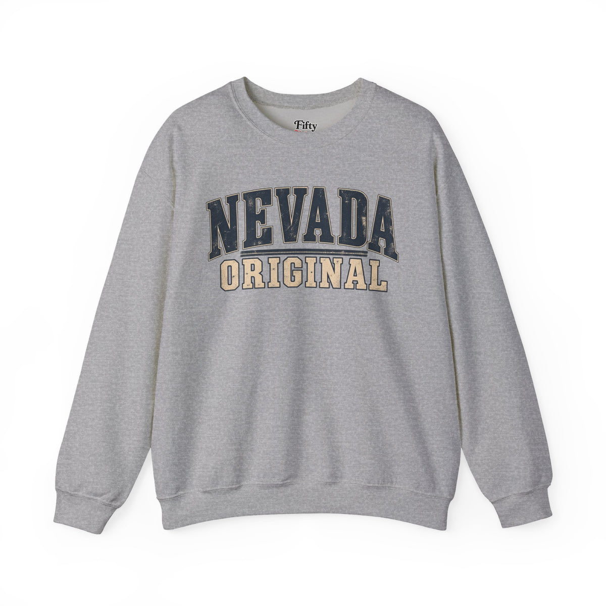 Nevada Original Unisex Crewneck Sweatshirt State Name Graphic