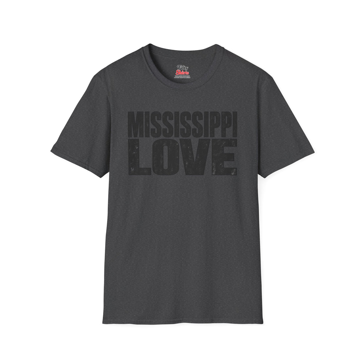 Mississippi Love Unisex Softstyle T Shirt State Name Graphic Tee
