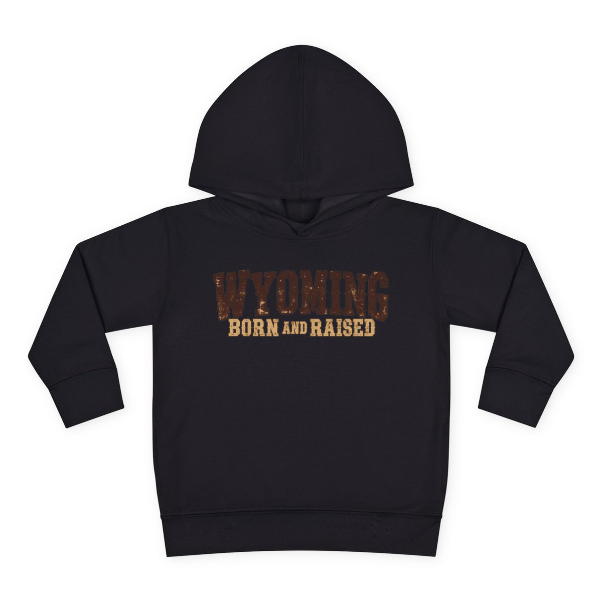 Wyoming Born and Raised Cowboy Heritage Unisex Toddler Pullover Fleece Hoodie