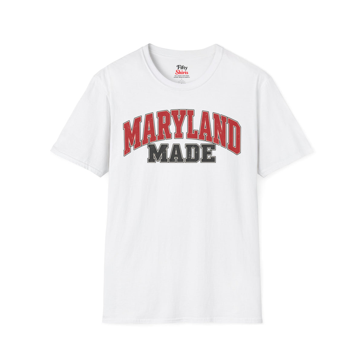 Maryland Made Unisex Softstyle T Shirt State Name Graphic Tee