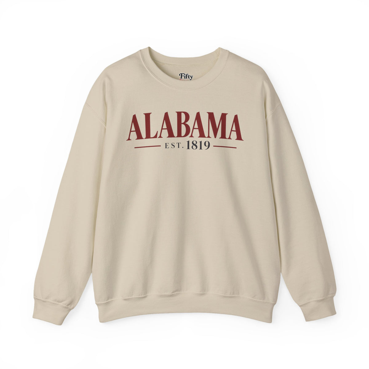 Alabama Est 1819 Unisex Crewneck Sweatshirt State Name Graphic