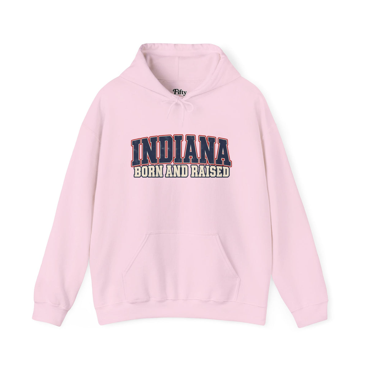 Indiana Born and Raised Hoosier Heritage Unisex Hoodie Graphic