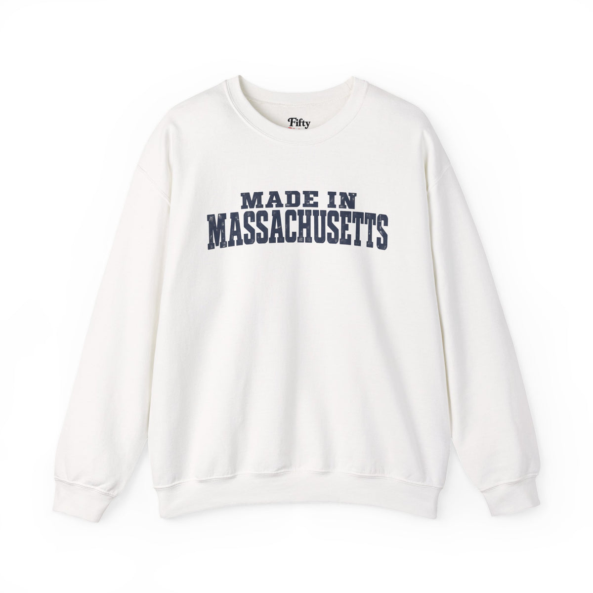 Made in Massachusetts Unisex Crewneck Sweatshirt State Name Graphic