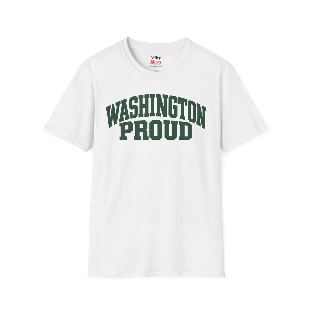 Washington Proud Unisex Softstyle T Shirt State Name Graphic Tee