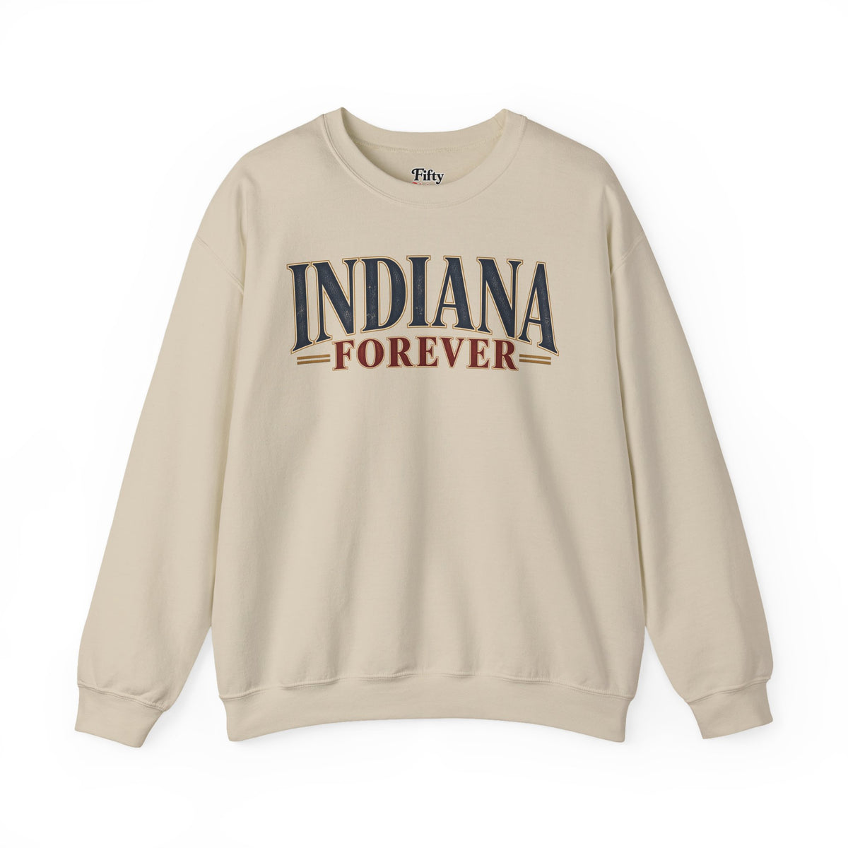 Indiana Forever Unisex Crewneck Sweatshirt State Name Graphic