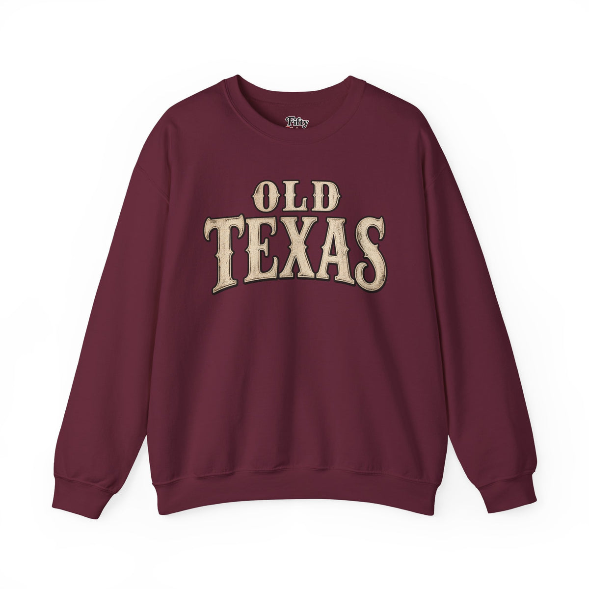 Old Texas Unisex Crewneck Sweatshirt State Name Graphic