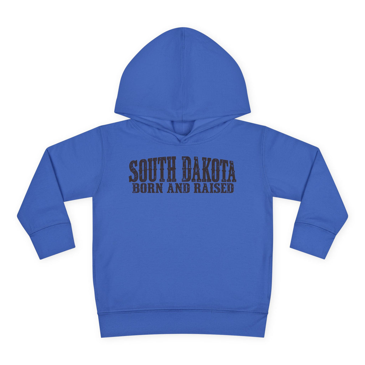 South Dakota Born and Raised Western Heritage Unisex Toddler Pullover Fleece Hoodie
