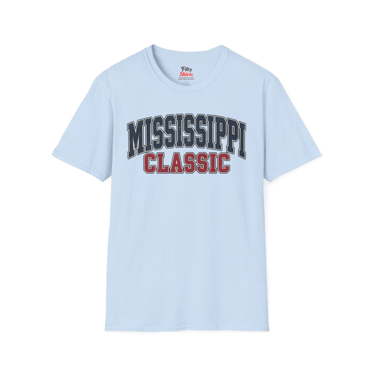 Mississippi Classic Unisex Softstyle T Shirt State Name Graphic Tee
