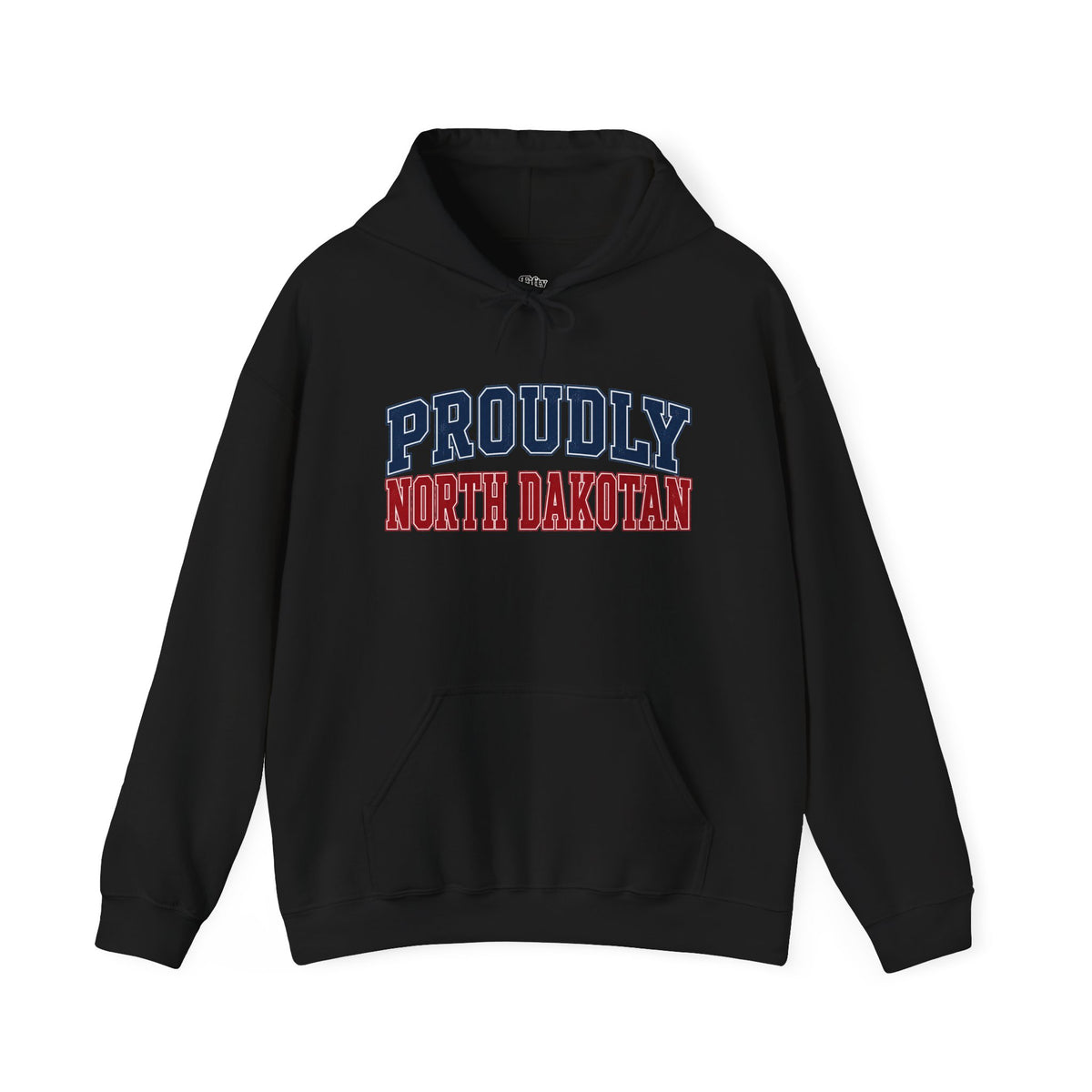 Proudly North Dakotan Dakota Unisex Hoodie State Name Graphic