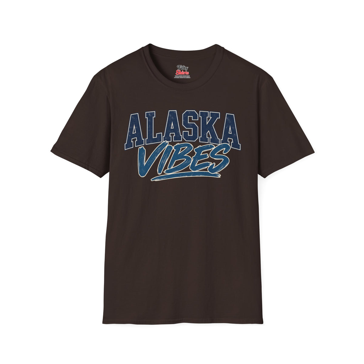 Alaska Vibes Unisex Softstyle T Shirt State Name Graphic Tee