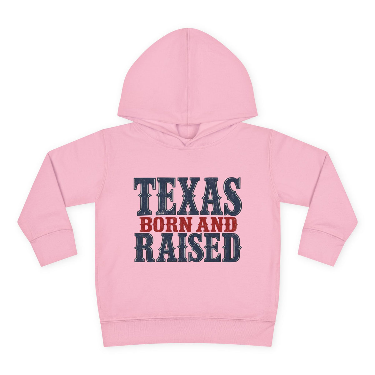 Texas Born and Raised Classic Heritage Unisex Toddler Pullover Fleece Hoodie