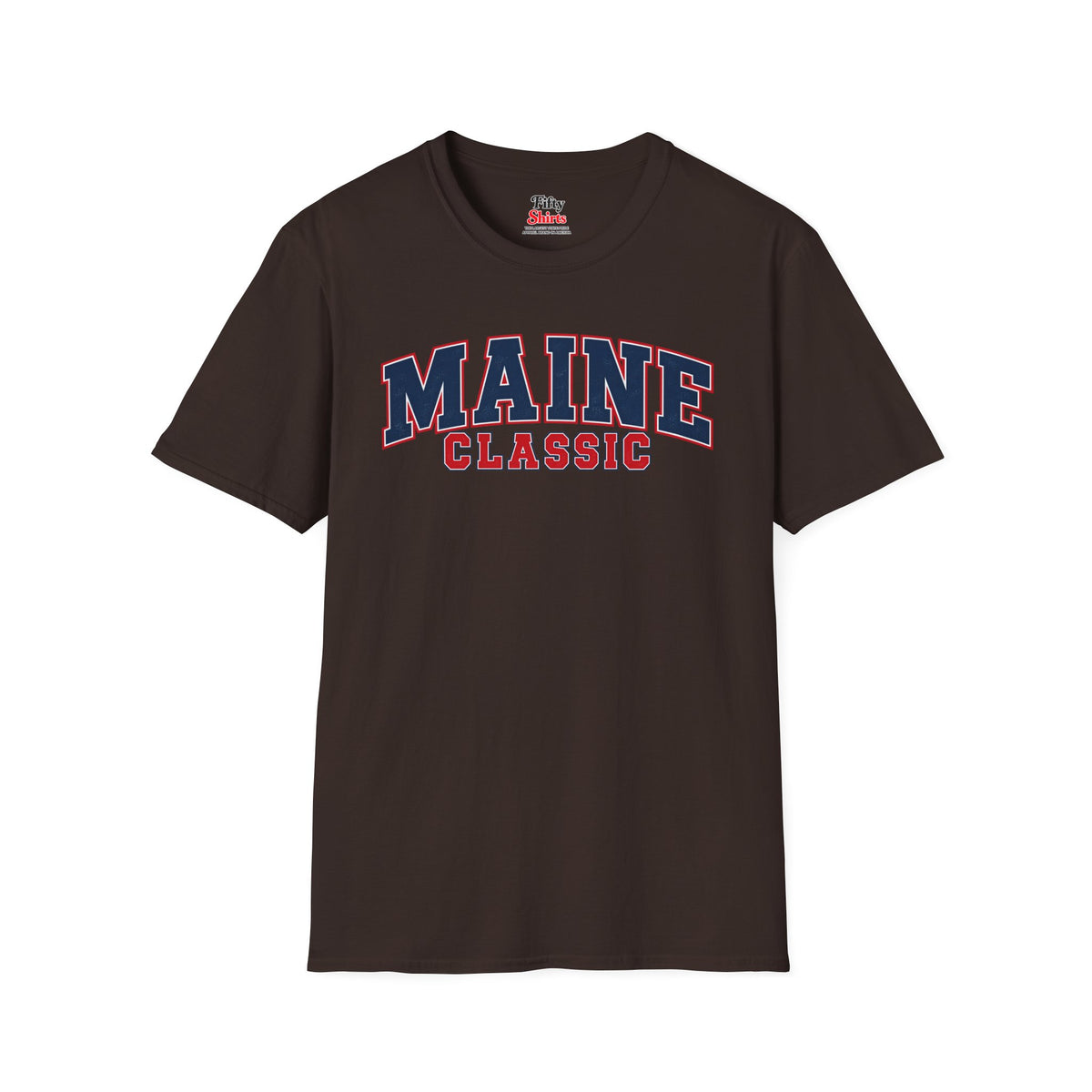 Maine Classic Unisex Softstyle T Shirt State Name Graphic Tee