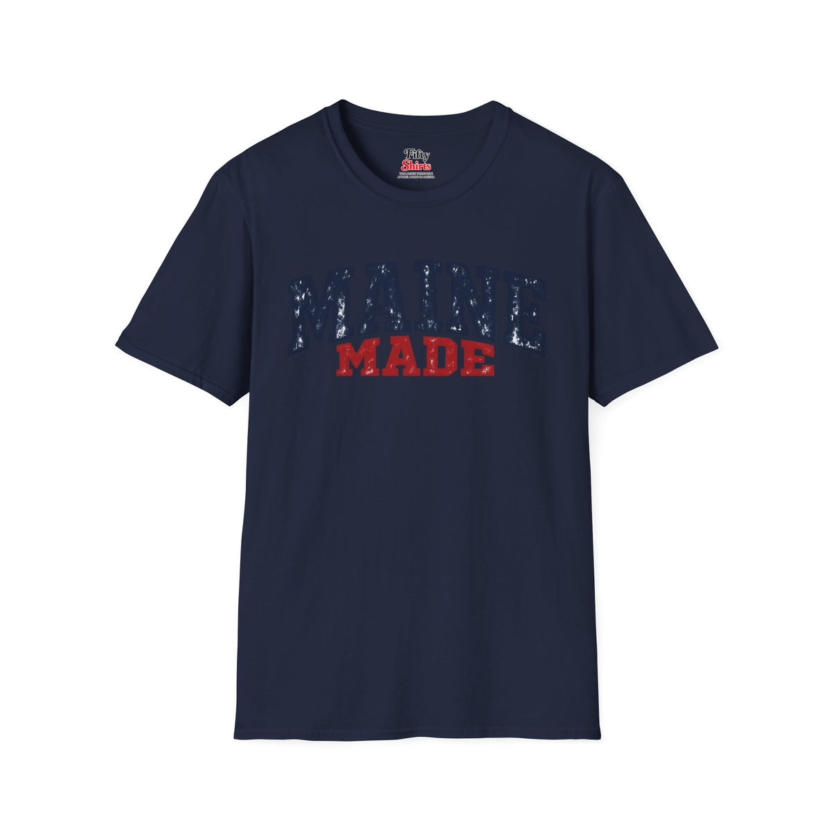 Maine Made Unisex Softstyle T Shirt State Name Graphic Tee