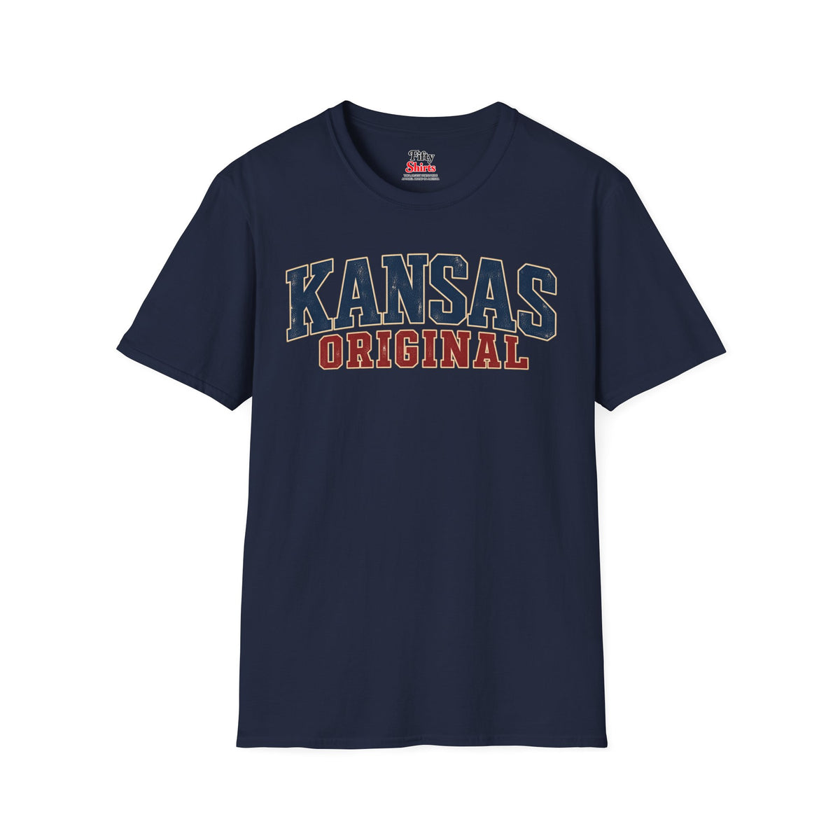 Kansas Original Unisex Softstyle T Shirt State Name Graphic Tee