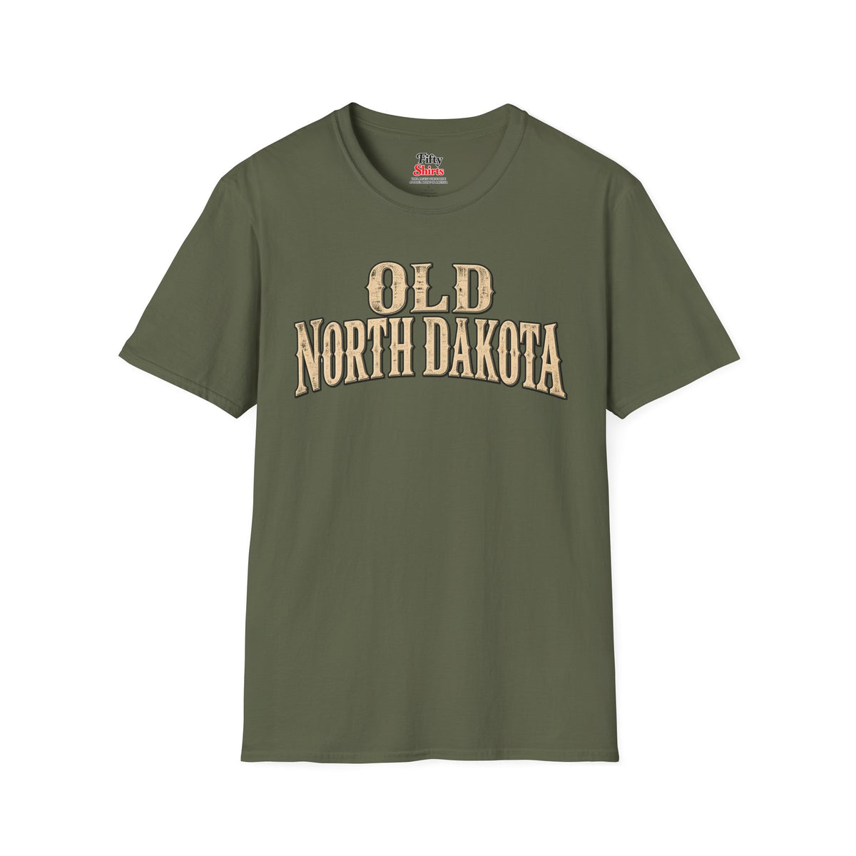 Old North Dakota Unisex Softstyle T Shirt State Name Graphic Tee