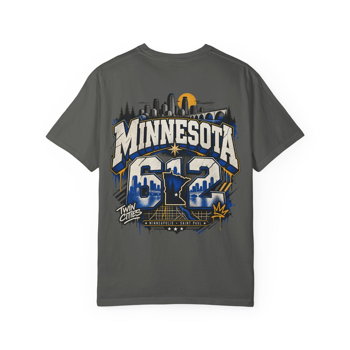 Minnesota 612 Unisex Comfort Color 1717 Streetwear Graphic Tee