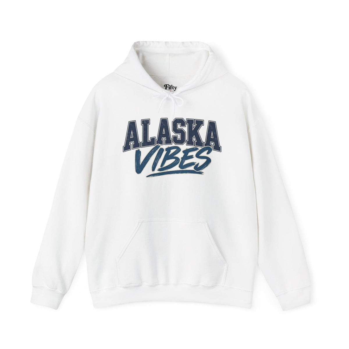 Alaska Vibes Unisex Hoodie State Name Graphic