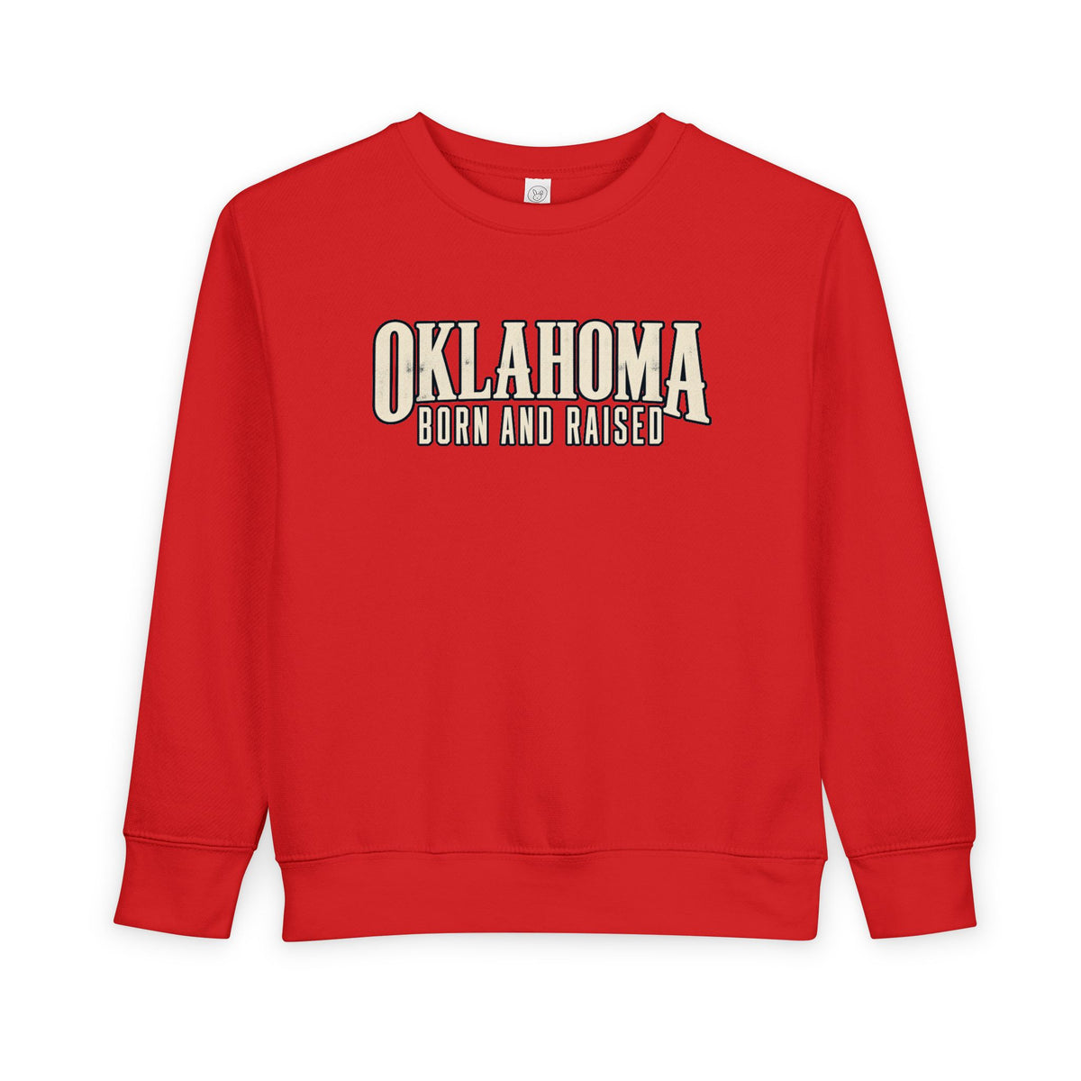 Oklahoma Born and Raised Premium Heritage Unisex Toddler Sweatshirt