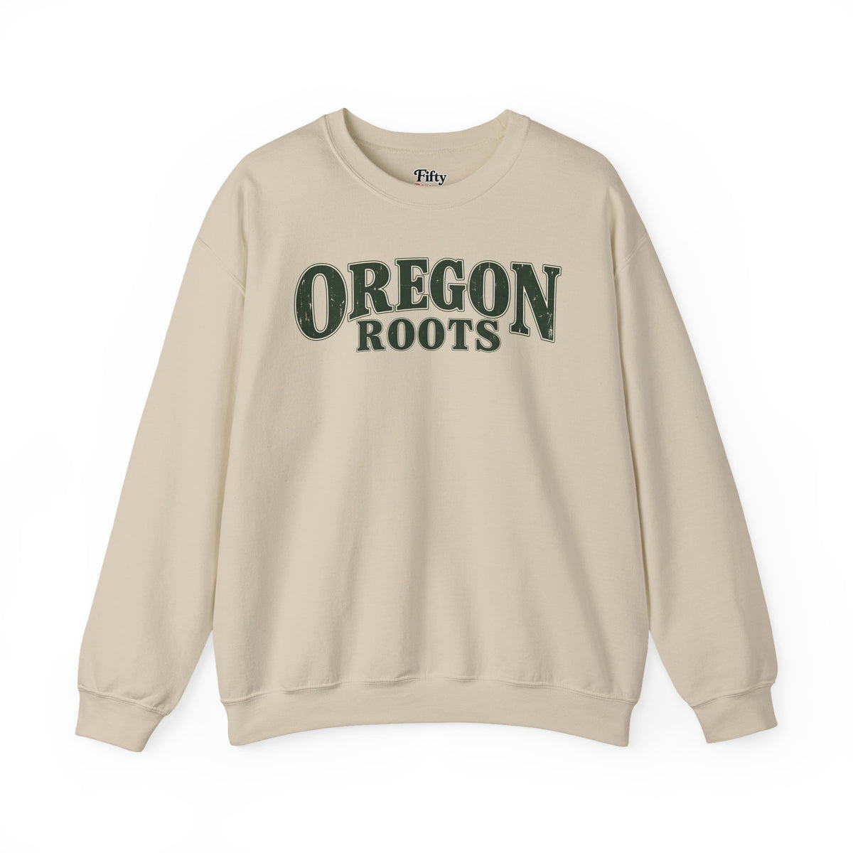 Oregon Roots Unisex Crewneck Sweatshirt State Name Graphic