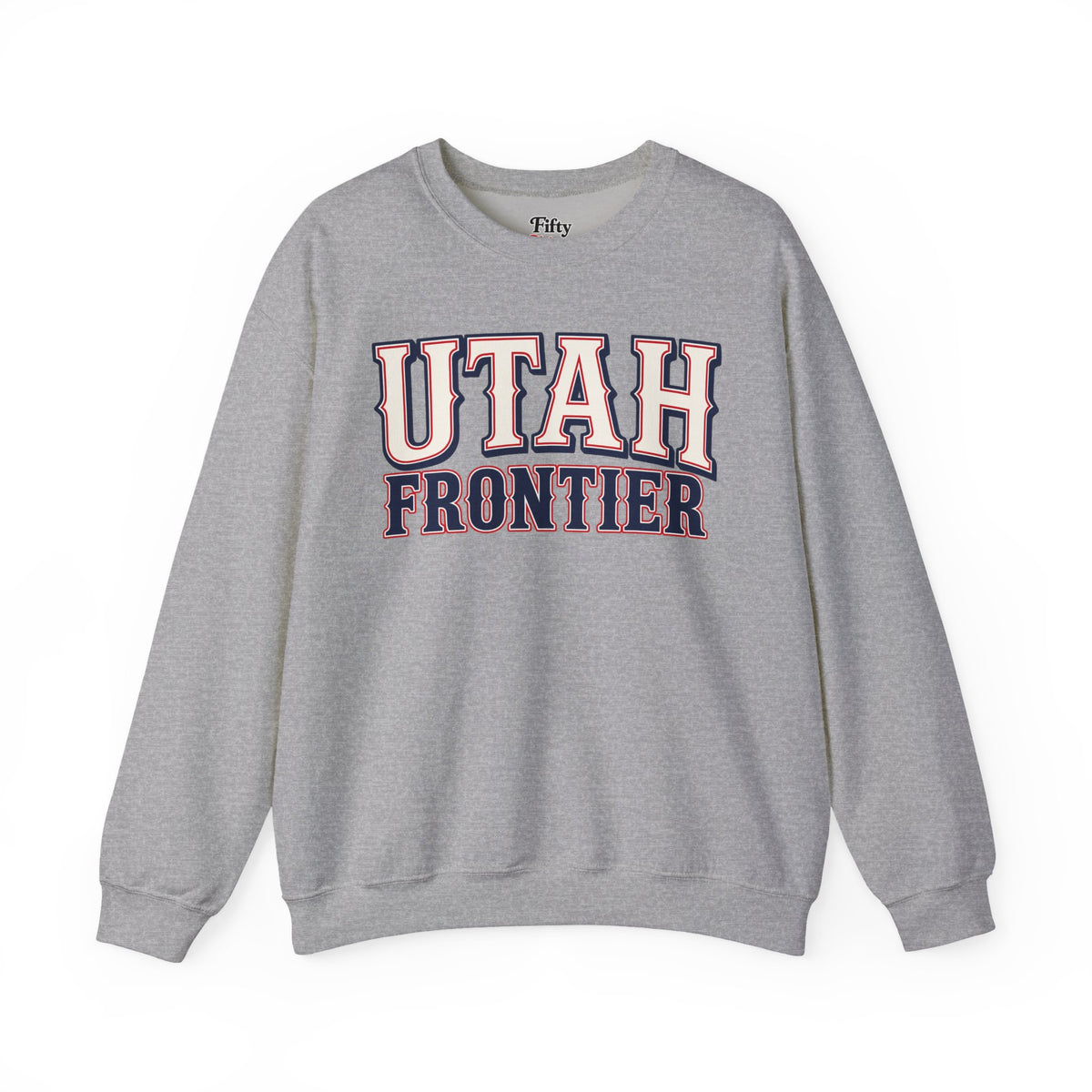 Utah Frontier Unisex Crewneck Sweatshirt State Name Graphic