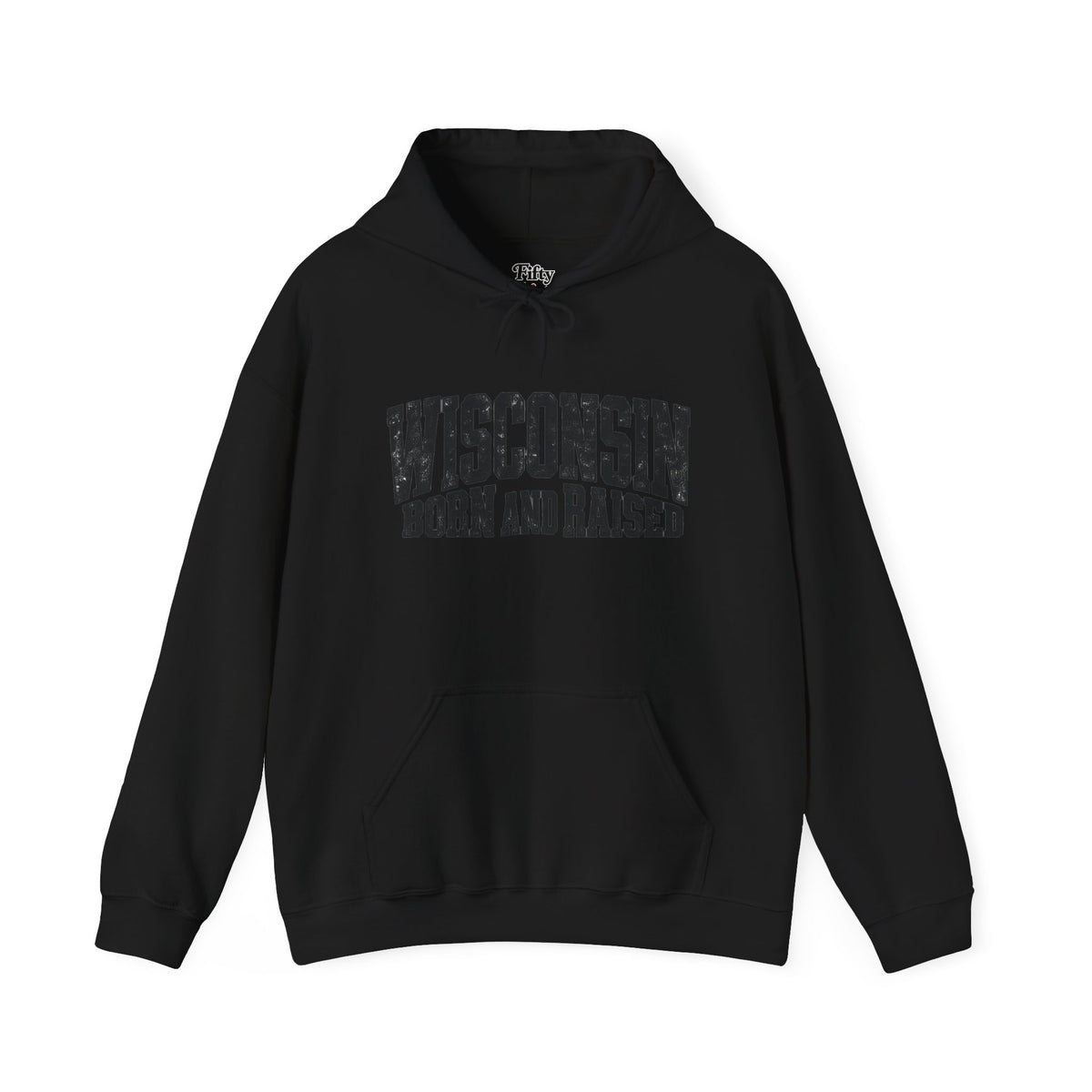 Wisconsin Born and Raised Bold Workwear Unisex Hoodie Graphic