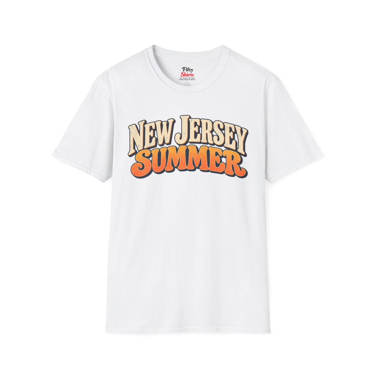 New Jersey Summer Unisex Softstyle T Shirt State Name Graphic Tee