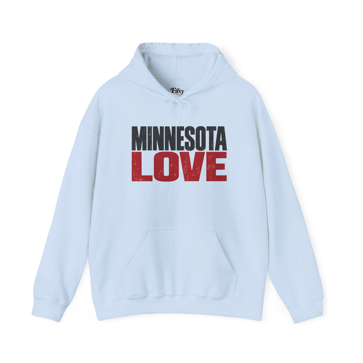 Minnesota Love Unisex Hoodie State Name Graphic