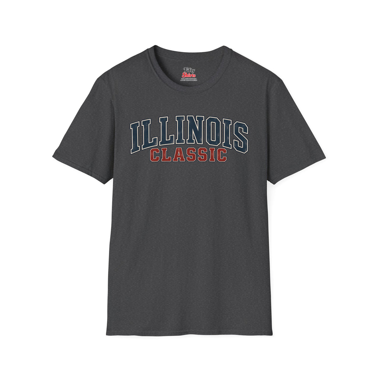 Illinois Classic Unisex Softstyle T Shirt State Name Graphic Tee
