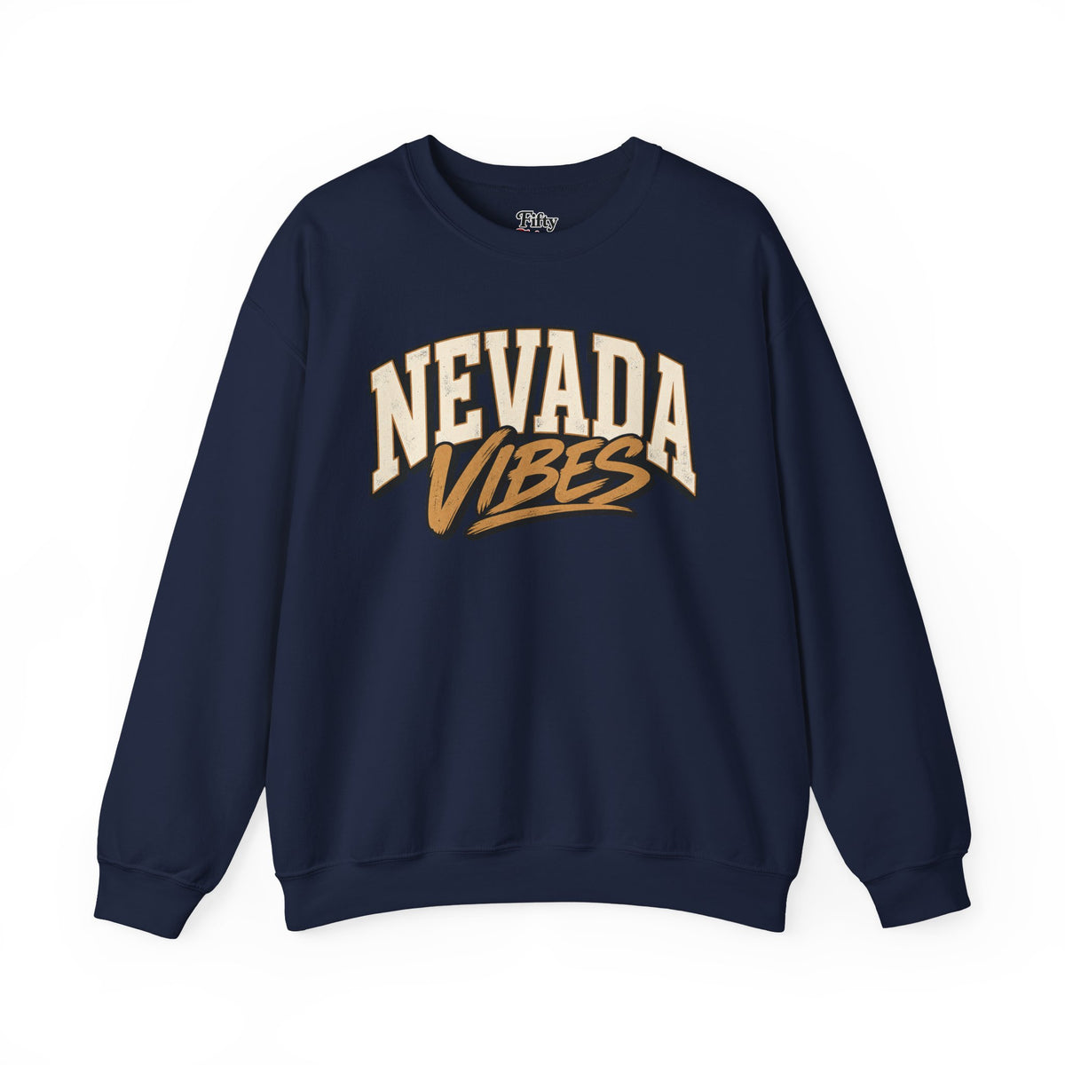 Nevada Vibes Unisex Crewneck Sweatshirt State Name Graphic