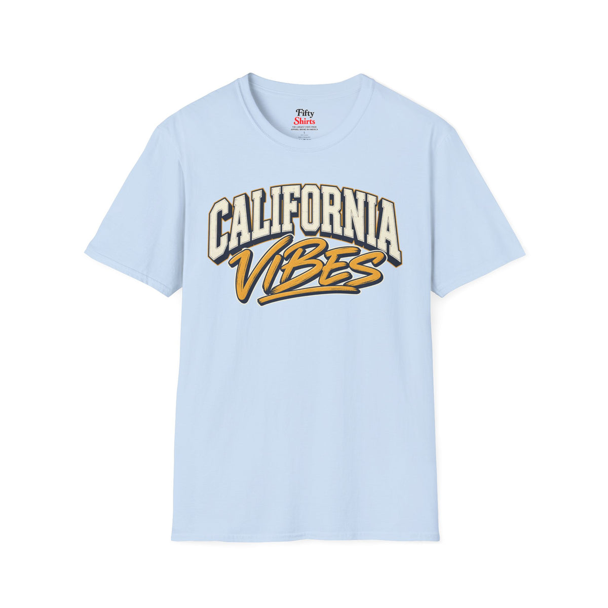 California Vibes Unisex Softstyle T Shirt State Name Graphic Tee