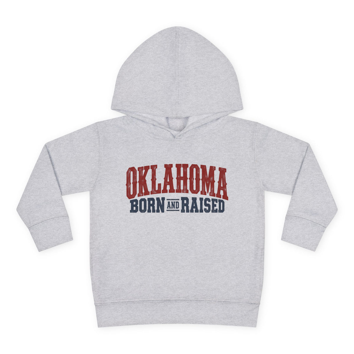Oklahoma Born and Raised Classic Western Souvenir Unisex Toddler Pullover Fleece Hoodie