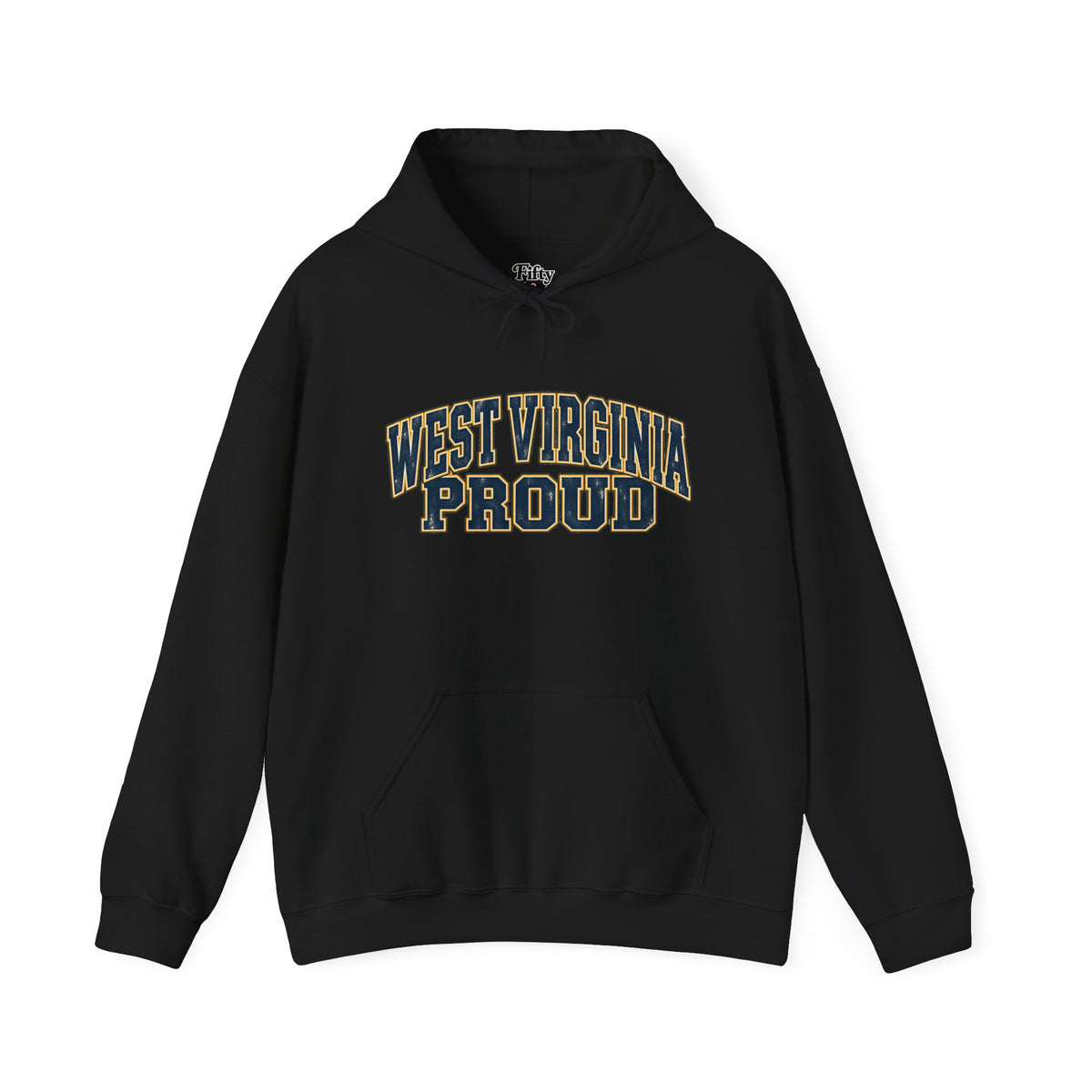 West Virginia Proud Unisex Hoodie State Name Graphic
