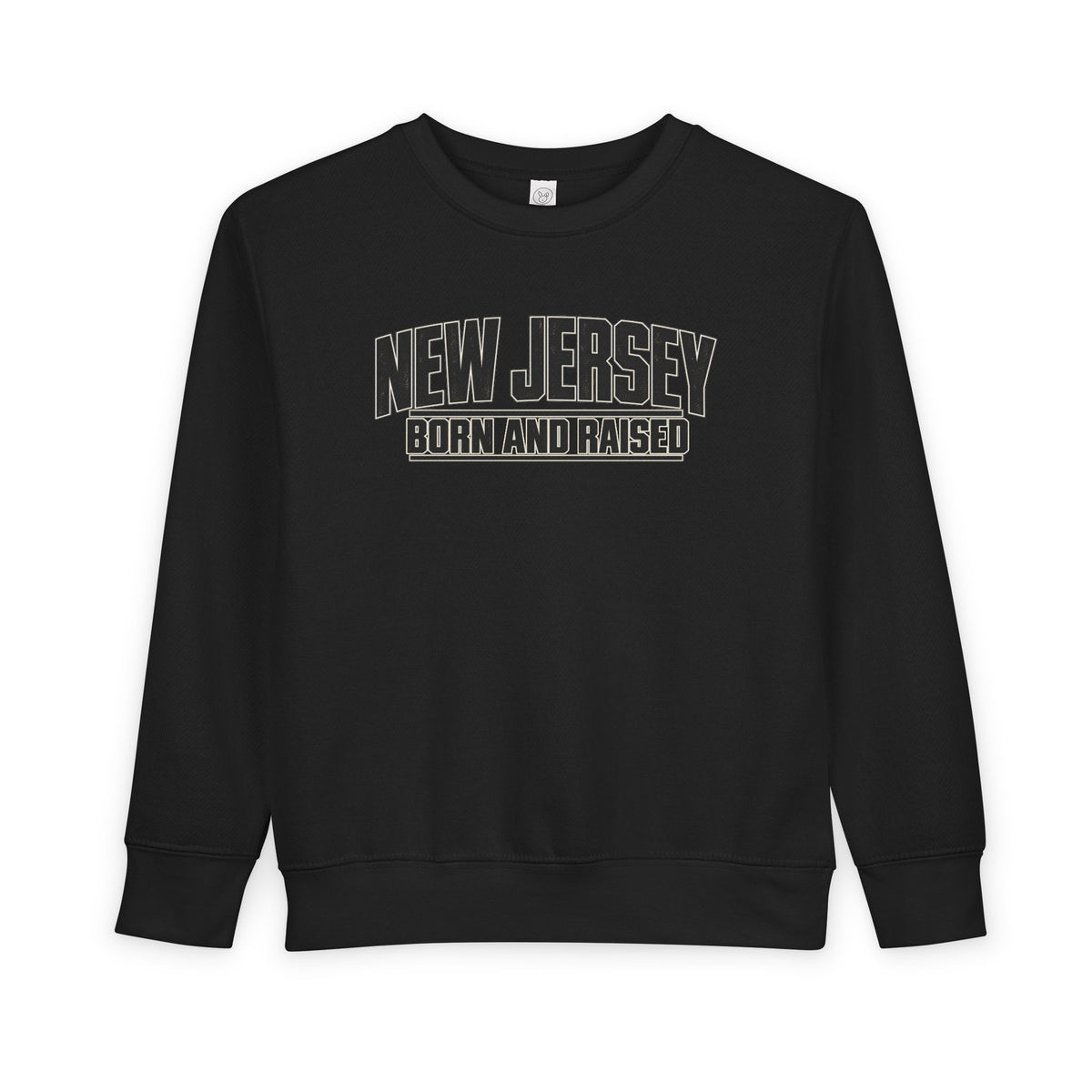 New Jersey Born and Raised Modern Streetwear Unisex Toddler Sweatshirt