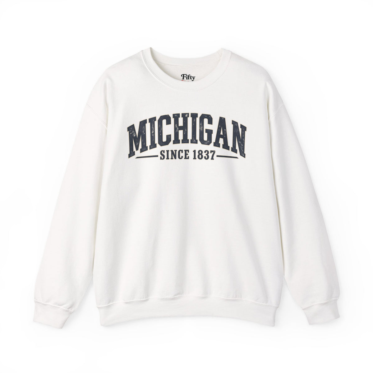 Michigan Since 1837 Unisex Crewneck Sweatshirt State Name Graphic