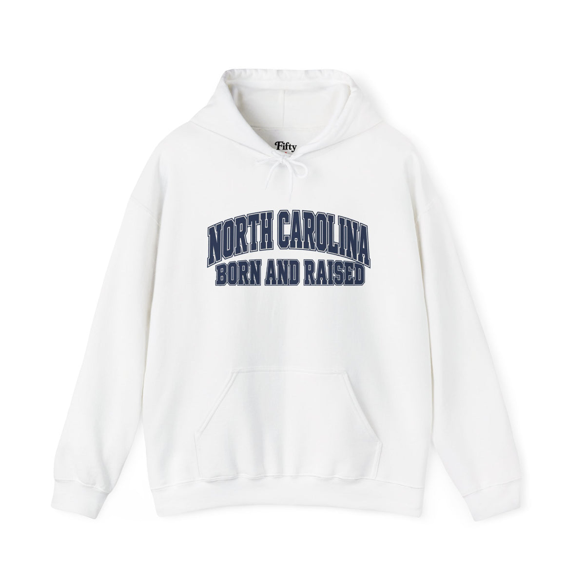 North Carolina Born and Raised Old-School Sportswear Unisex Hoodie Graphic