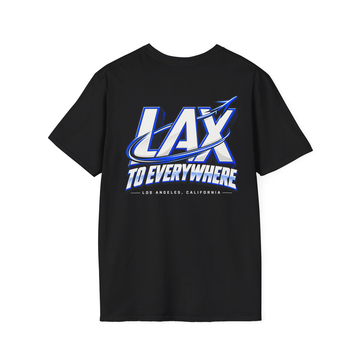 Lax To Everywhere Los Angeles Unisex Softstyle Graphic Tee