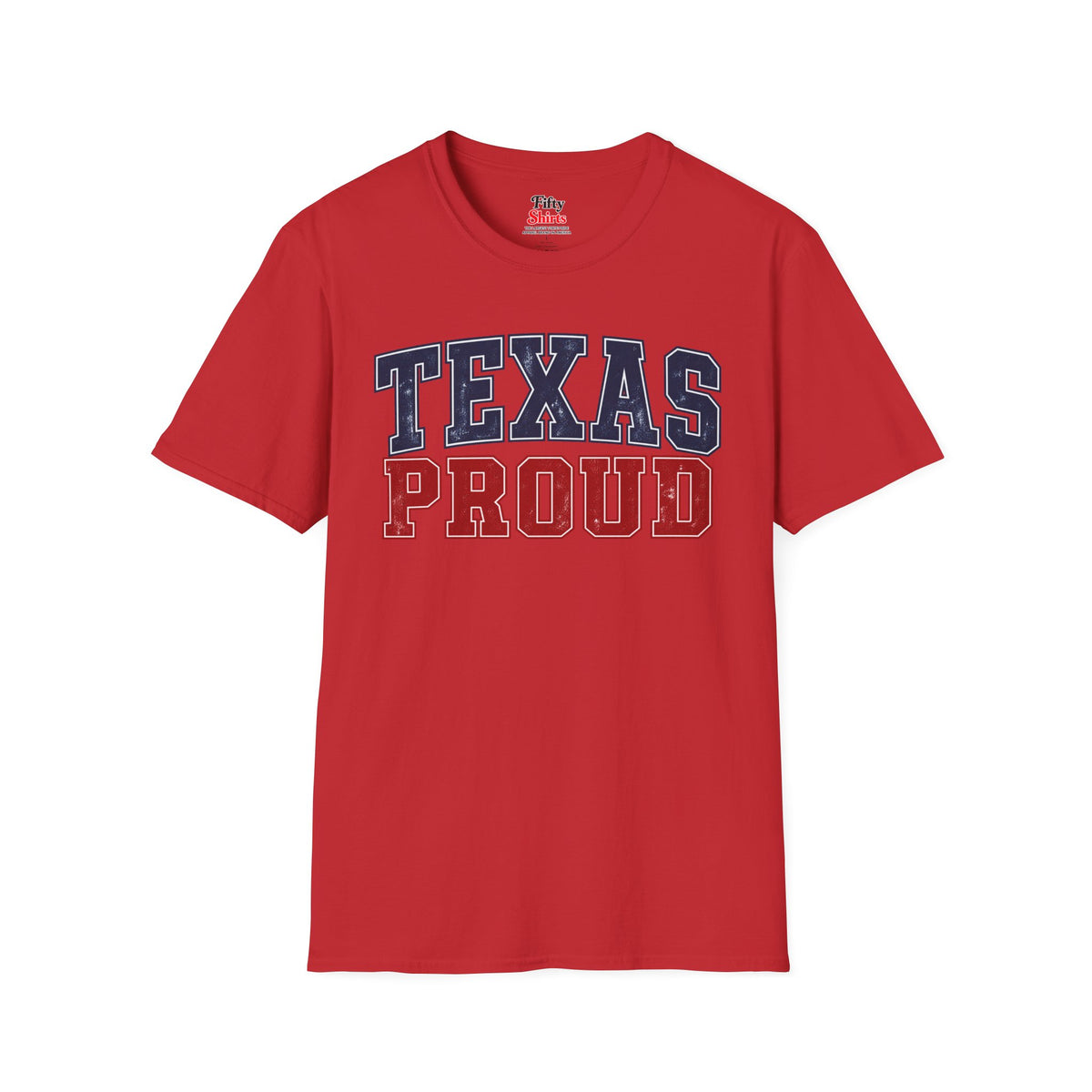Texas Proud Unisex Softstyle T Shirt State Name Graphic Tee
