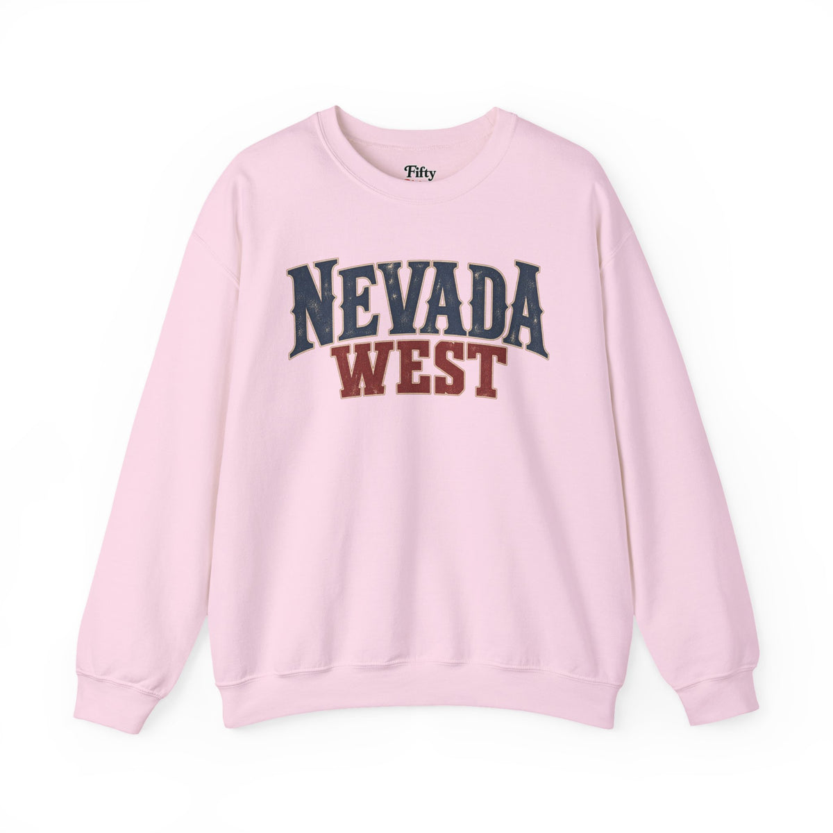 Nevada West Unisex Crewneck Sweatshirt State Name Graphic