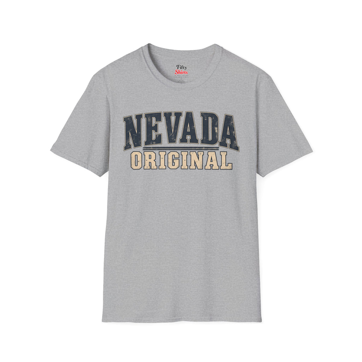 Nevada Original Unisex Softstyle T Shirt State Name Graphic Tee