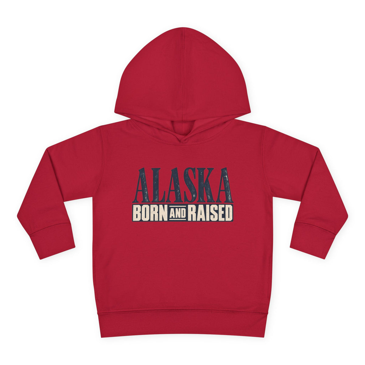 Alaska Born and Raised Premium Heritage Unisex Toddler Pullover Fleece Hoodie