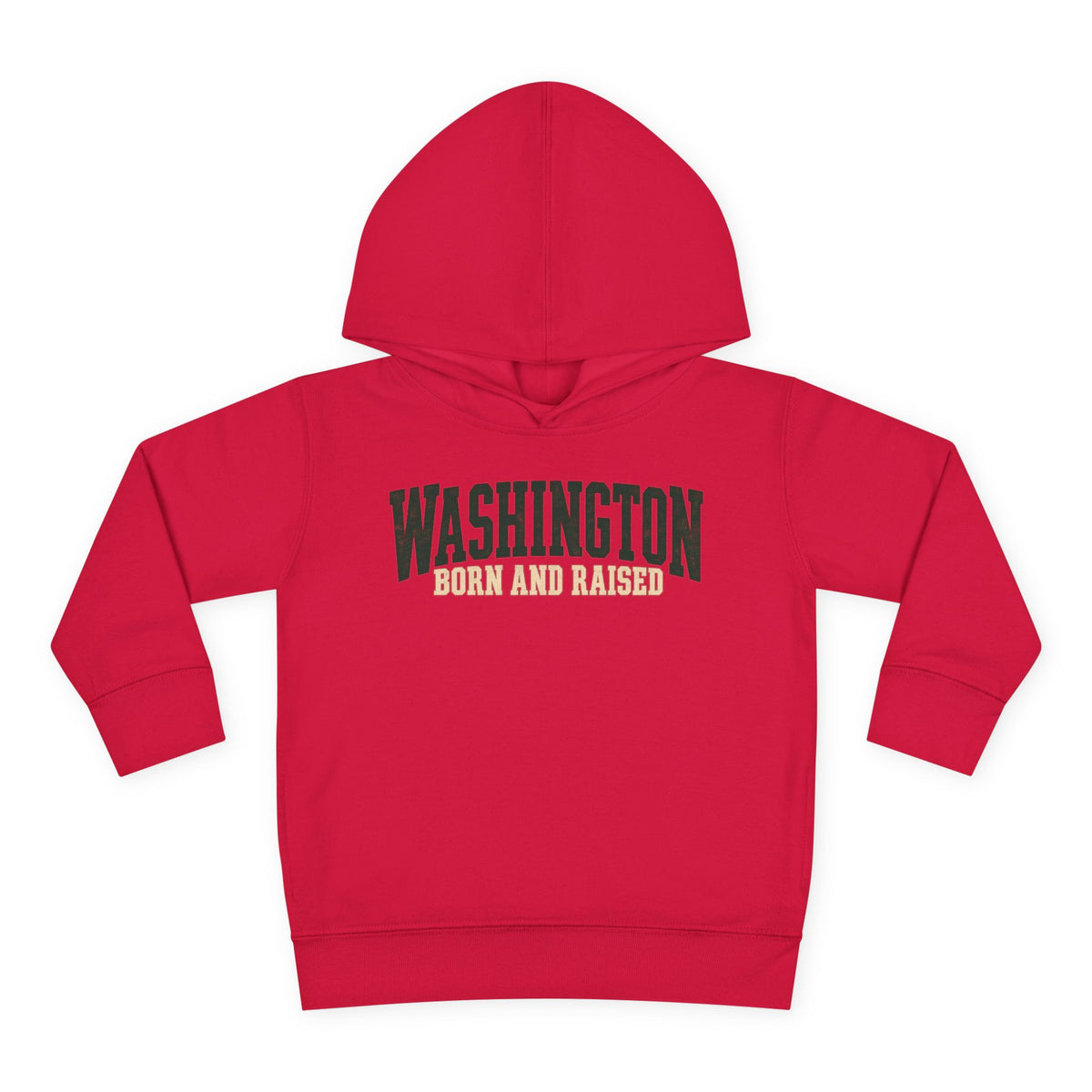 Washington Born and Raised Pacific Northwest Heritage Unisex Toddler Pullover Fleece Hoodie