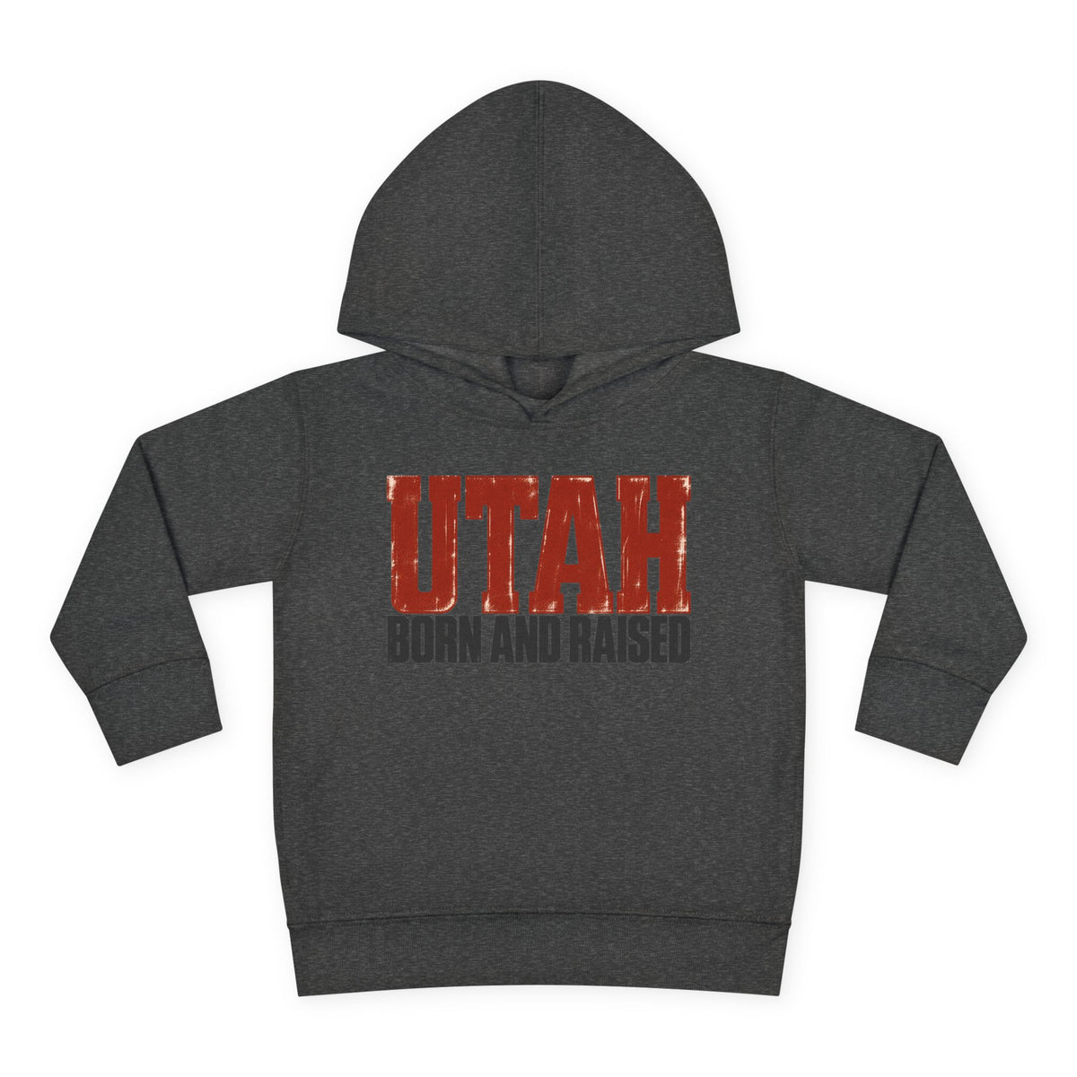 Utah Born and Raised Modern Western Streetwear Unisex Toddler Pullover Fleece Hoodie