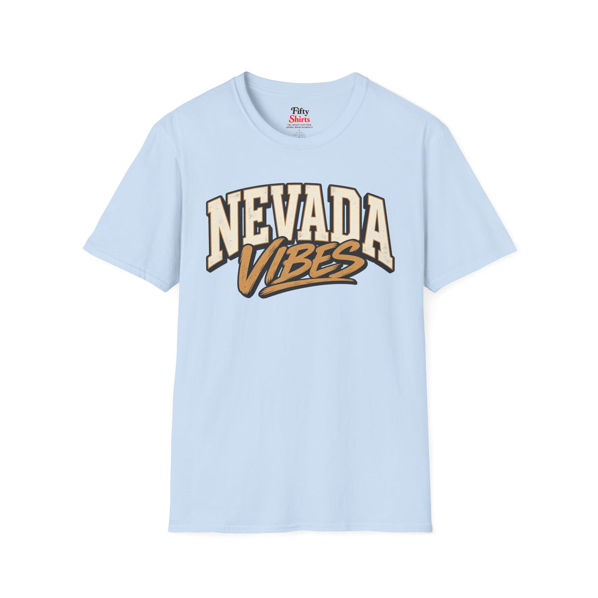 Nevada Vibes Unisex Softstyle T Shirt State Name Graphic Tee