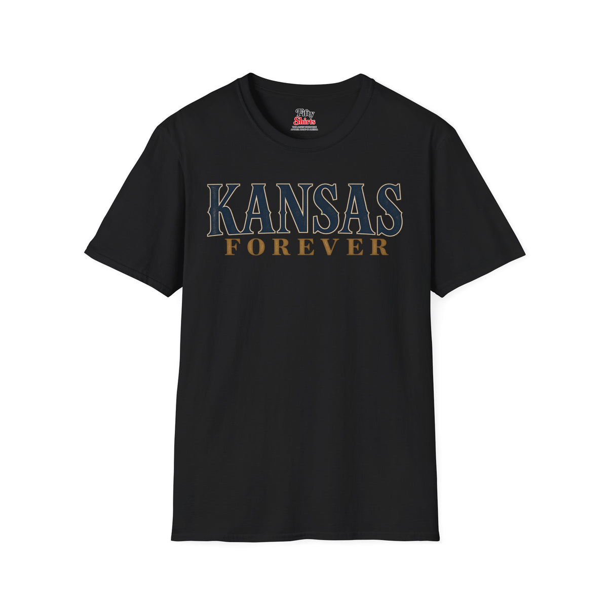 Kansas Forever Unisex Softstyle T Shirt State Name Graphic Tee