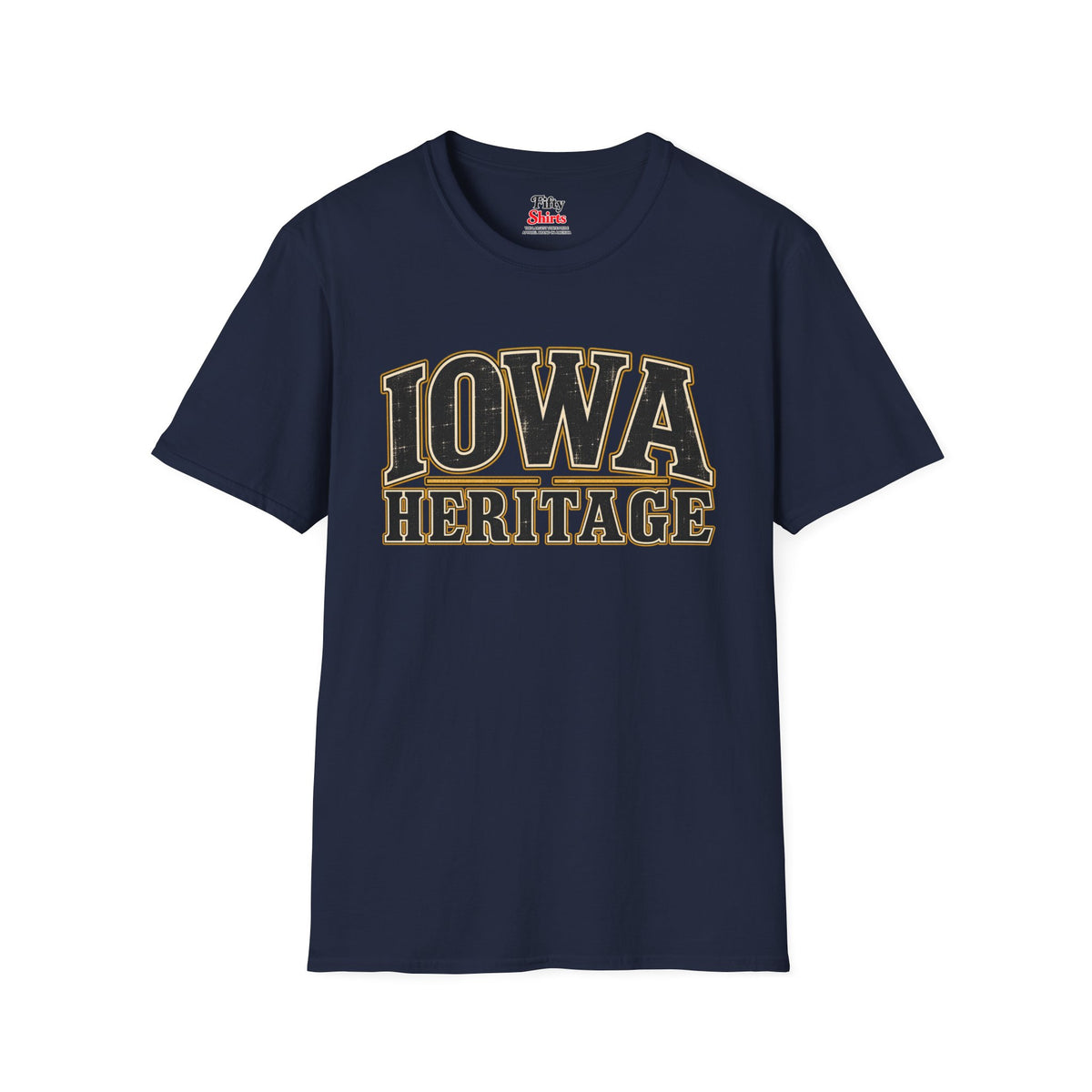 Iowa Heritage Unisex Softstyle T Shirt State Name Graphic Tee