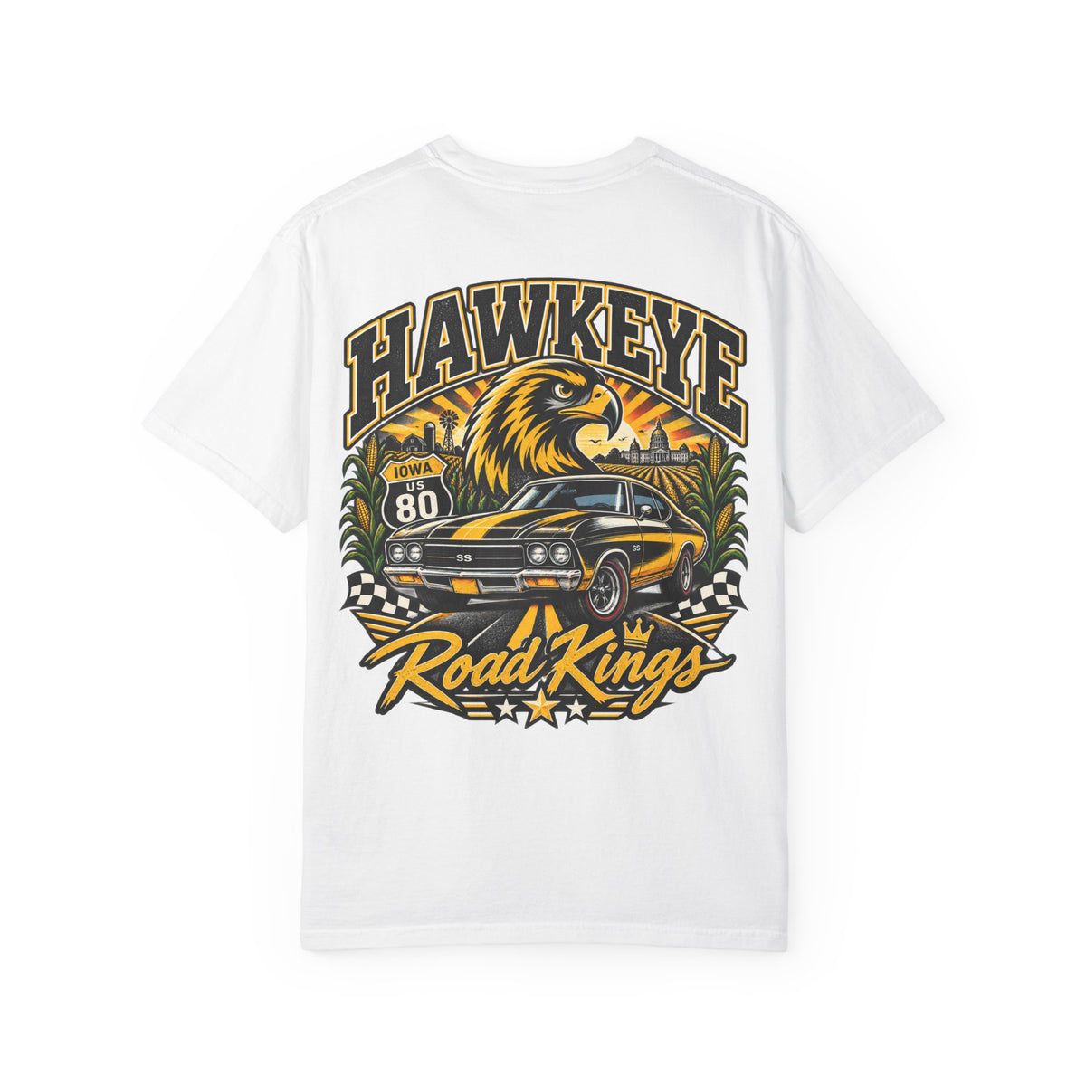 Iowa Hawkeye Road Kings Unisex Comfort Color 1717 Streetwear Graphic Tee