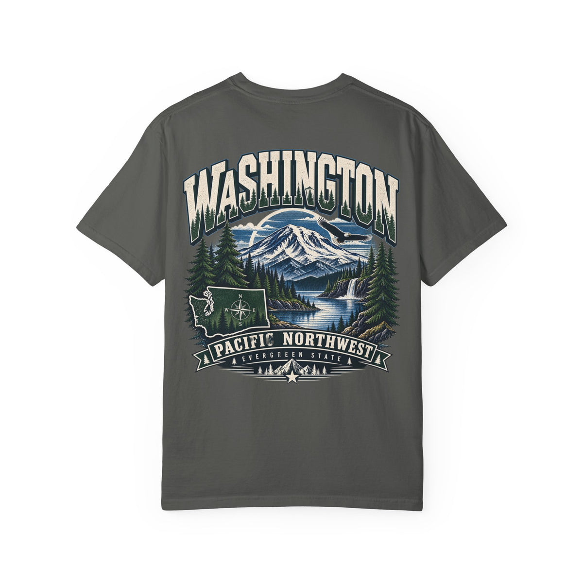 Washington Pacific Northwest Unisex Comfort Color 1717 Streetwear Graphic Tee