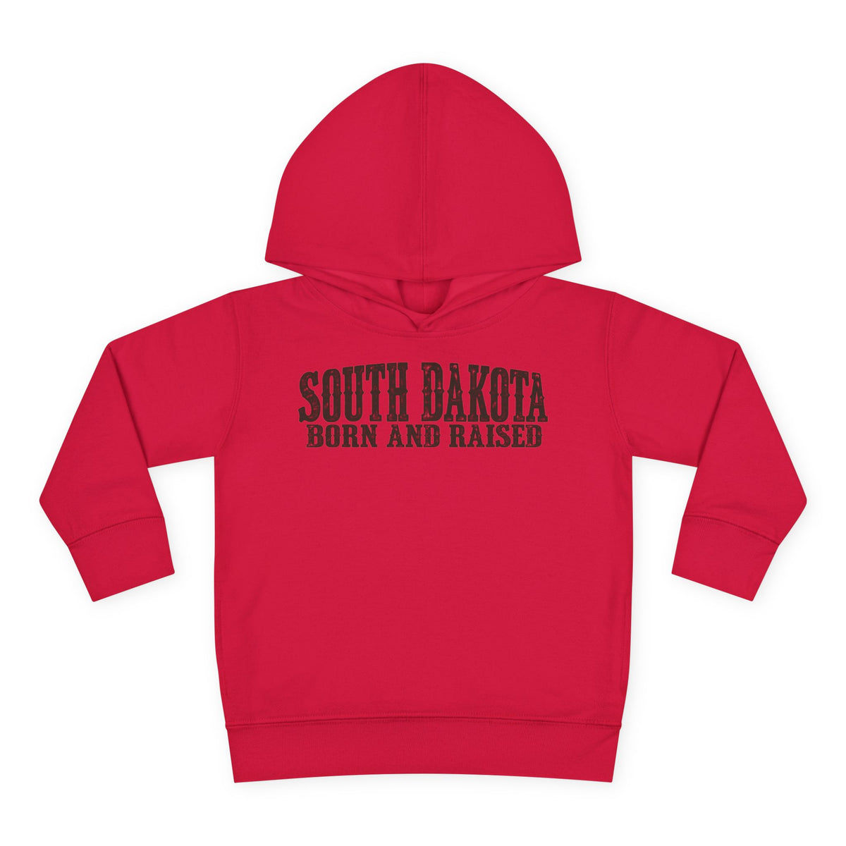 South Dakota Born and Raised Western Heritage Unisex Toddler Pullover Fleece Hoodie